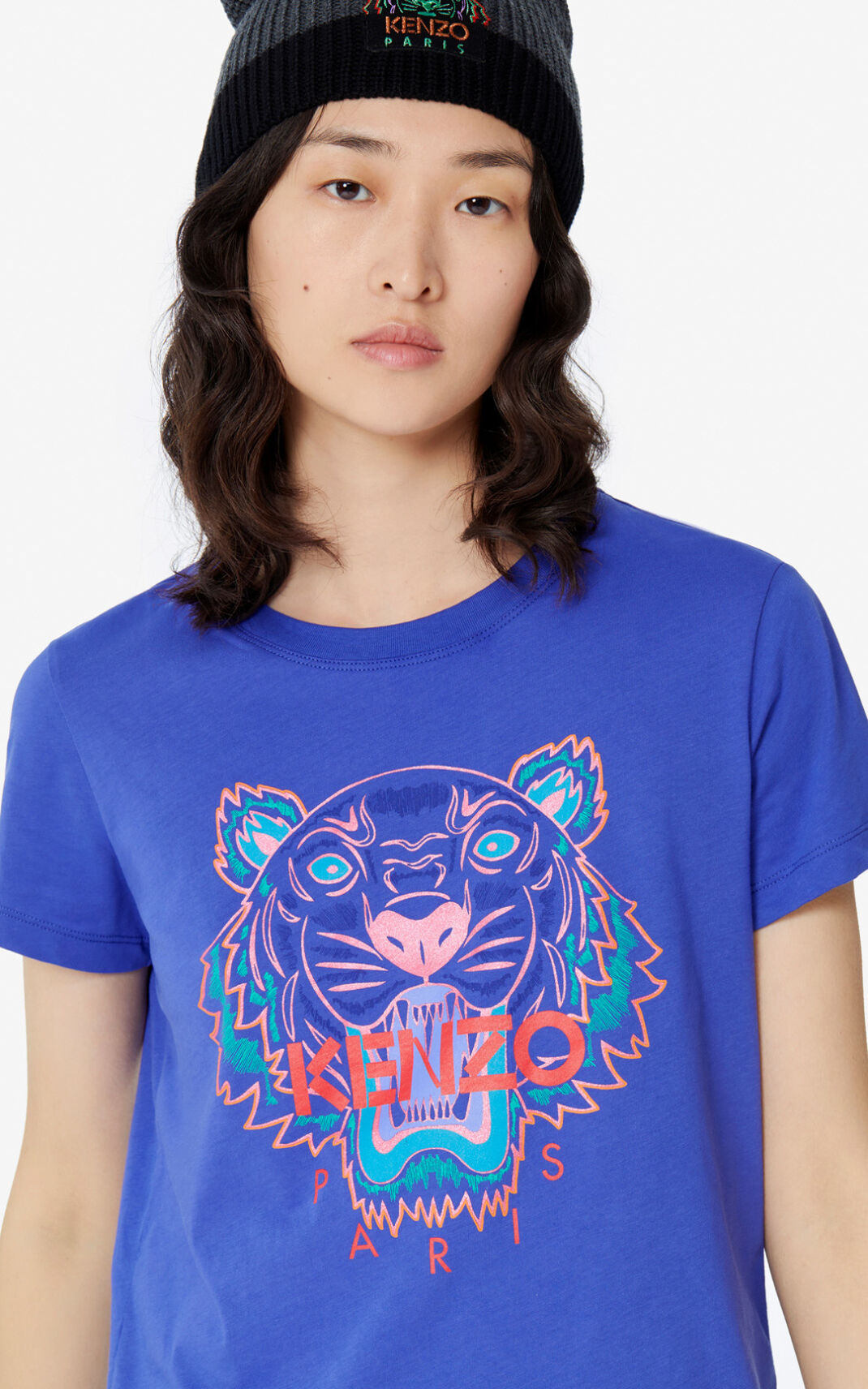 Kenzo 虎 Tシャツ レディース 紫 - GZUDSA802